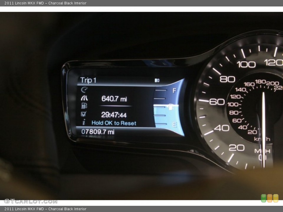 Charcoal Black Interior Gauges for the 2011 Lincoln MKX FWD #65683437