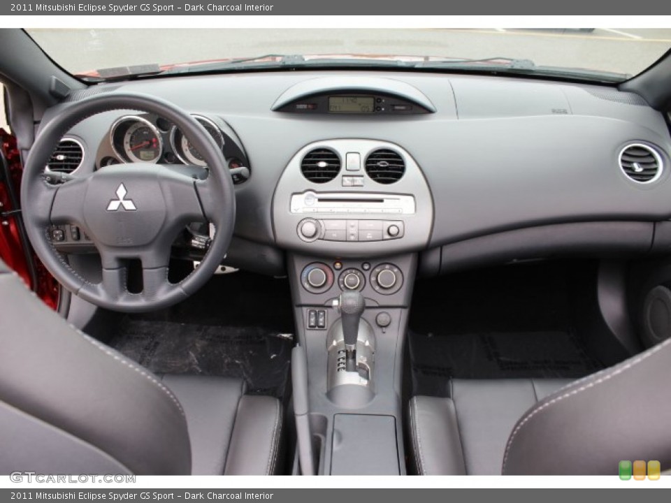 Dark Charcoal Interior Dashboard for the 2011 Mitsubishi Eclipse Spyder GS Sport #65685399