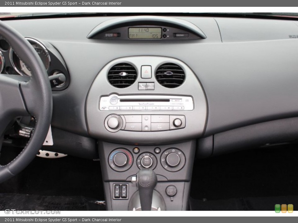 Dark Charcoal Interior Dashboard for the 2011 Mitsubishi Eclipse Spyder GS Sport #65685411