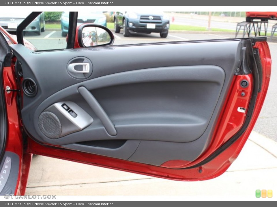 Dark Charcoal Interior Door Panel for the 2011 Mitsubishi Eclipse Spyder GS Sport #65685450