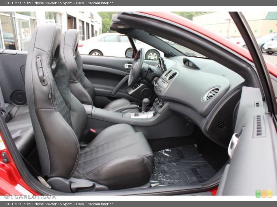 Dark Charcoal Interior Front Seat for the 2011 Mitsubishi Eclipse Spyder GS Sport #65685471