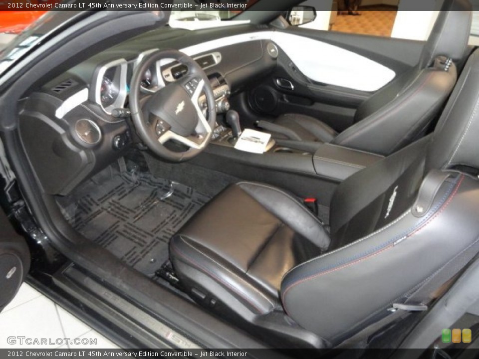 Jet Black Interior Photo for the 2012 Chevrolet Camaro LT 45th Anniversary Edition Convertible #65685813