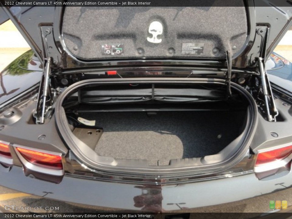Jet Black Interior Trunk for the 2012 Chevrolet Camaro LT 45th Anniversary Edition Convertible #65686008