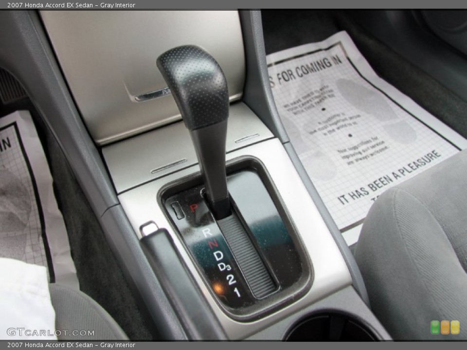 Gray Interior Transmission for the 2007 Honda Accord EX Sedan #65686875