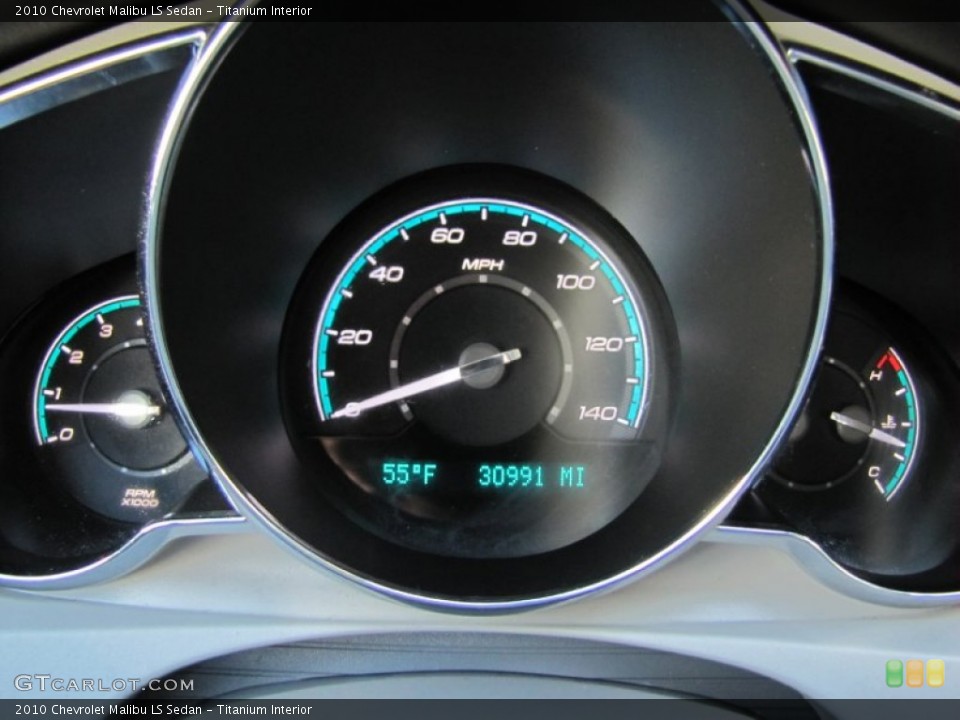 Titanium Interior Gauges for the 2010 Chevrolet Malibu LS Sedan #65687448