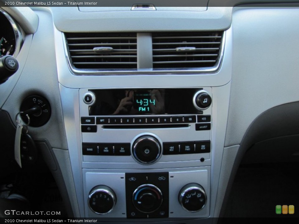 Titanium Interior Controls for the 2010 Chevrolet Malibu LS Sedan #65687505
