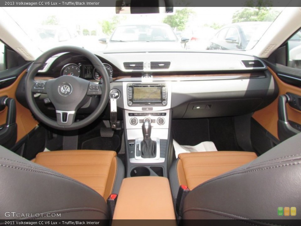 Truffle/Black Interior Dashboard for the 2013 Volkswagen CC V6 Lux #65693678