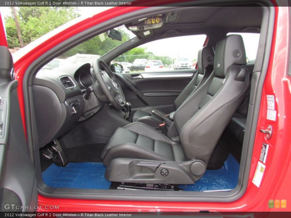 R Titan Black Leather Interior Photo for the 2012 Volkswagen Golf R 2 Door 4Motion #65693771