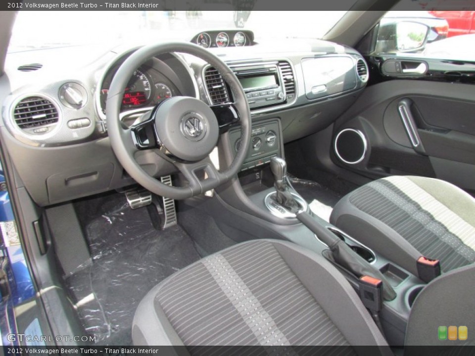 Titan Black Interior Prime Interior for the 2012 Volkswagen Beetle Turbo #65694065