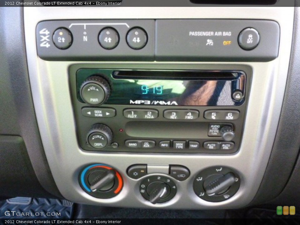 Ebony Interior Controls for the 2012 Chevrolet Colorado LT Extended Cab 4x4 #65694467