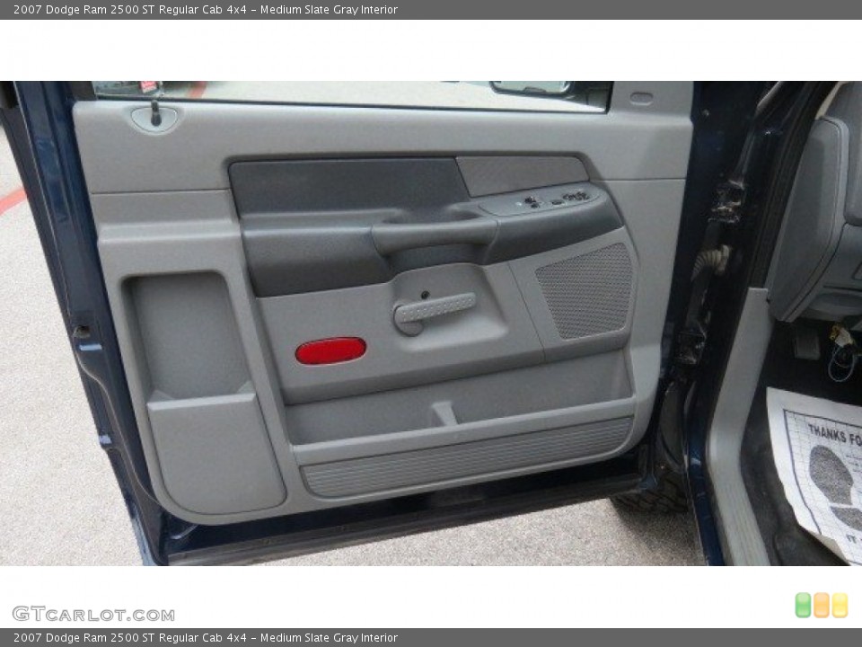 Medium Slate Gray Interior Door Panel for the 2007 Dodge Ram 2500 ST Regular Cab 4x4 #65696081