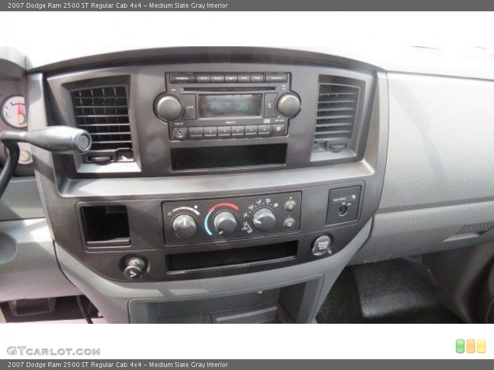 Medium Slate Gray Interior Controls for the 2007 Dodge Ram 2500 ST Regular Cab 4x4 #65696126