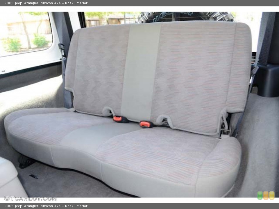 Khaki Interior Rear Seat for the 2005 Jeep Wrangler Rubicon 4x4 #65700431