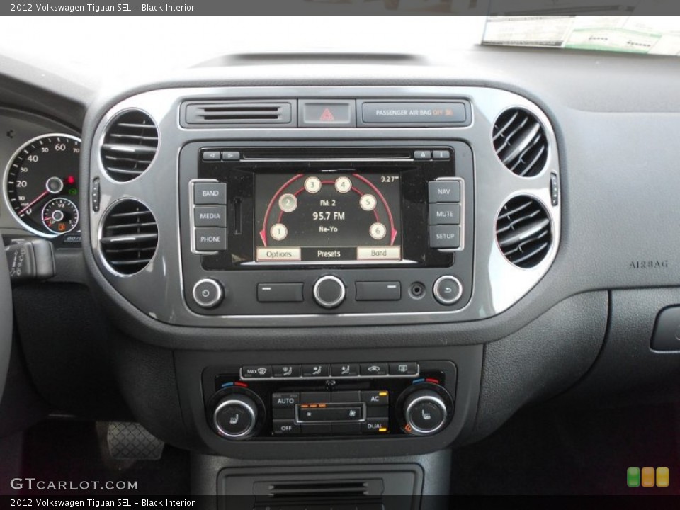 Black Interior Controls for the 2012 Volkswagen Tiguan SEL #65706611