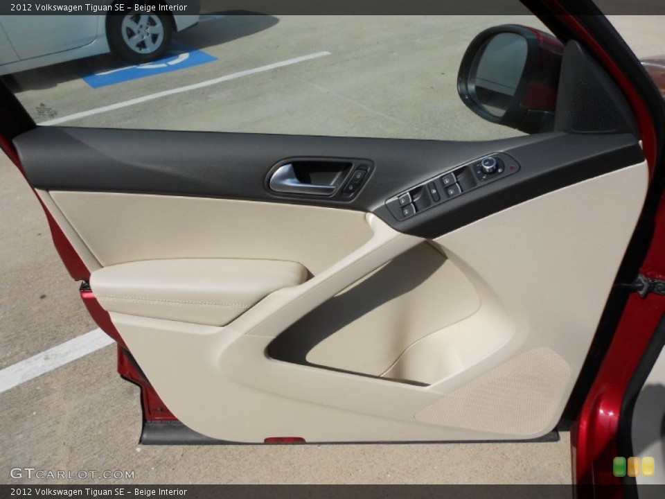 Beige Interior Door Panel for the 2012 Volkswagen Tiguan SE #65707226