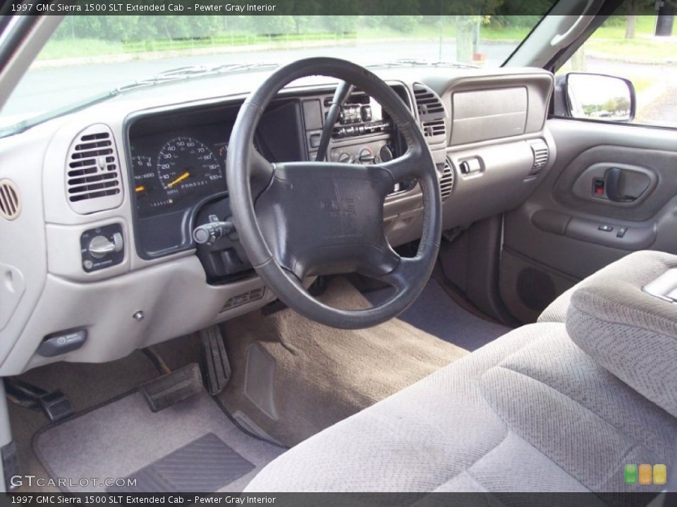 Pewter Gray Interior Photo for the 1997 GMC Sierra 1500 SLT Extended Cab #65708087