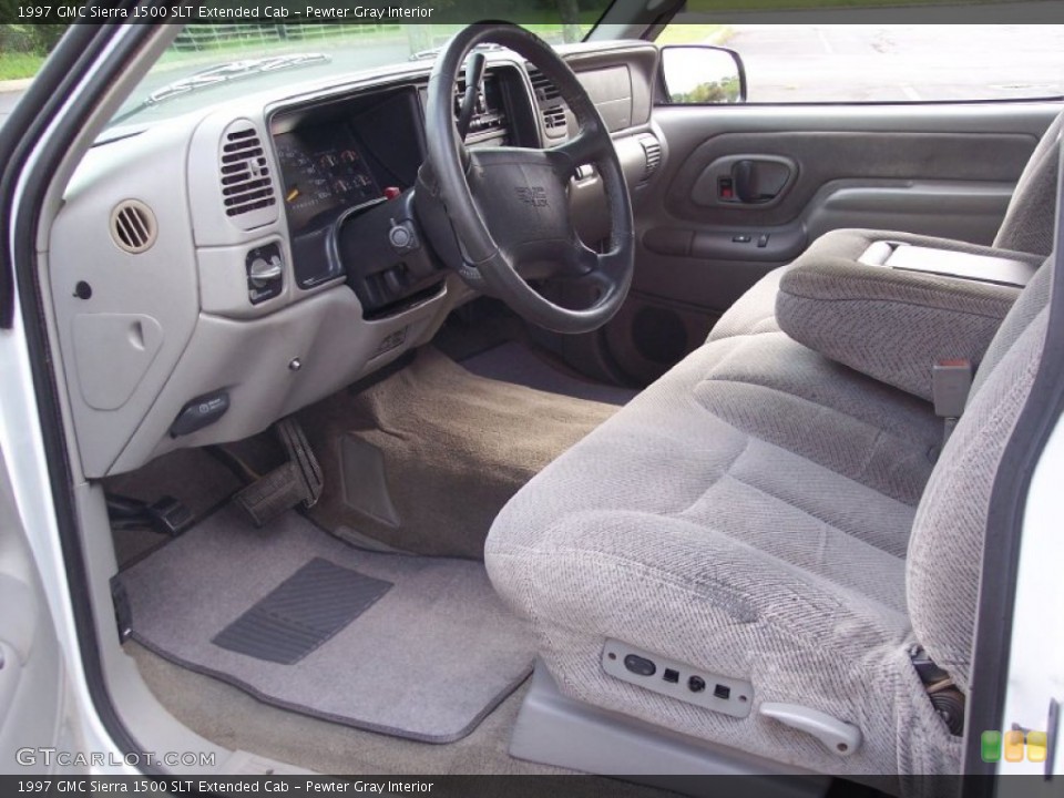 Pewter Gray Interior Photo for the 1997 GMC Sierra 1500 SLT Extended Cab #65708096