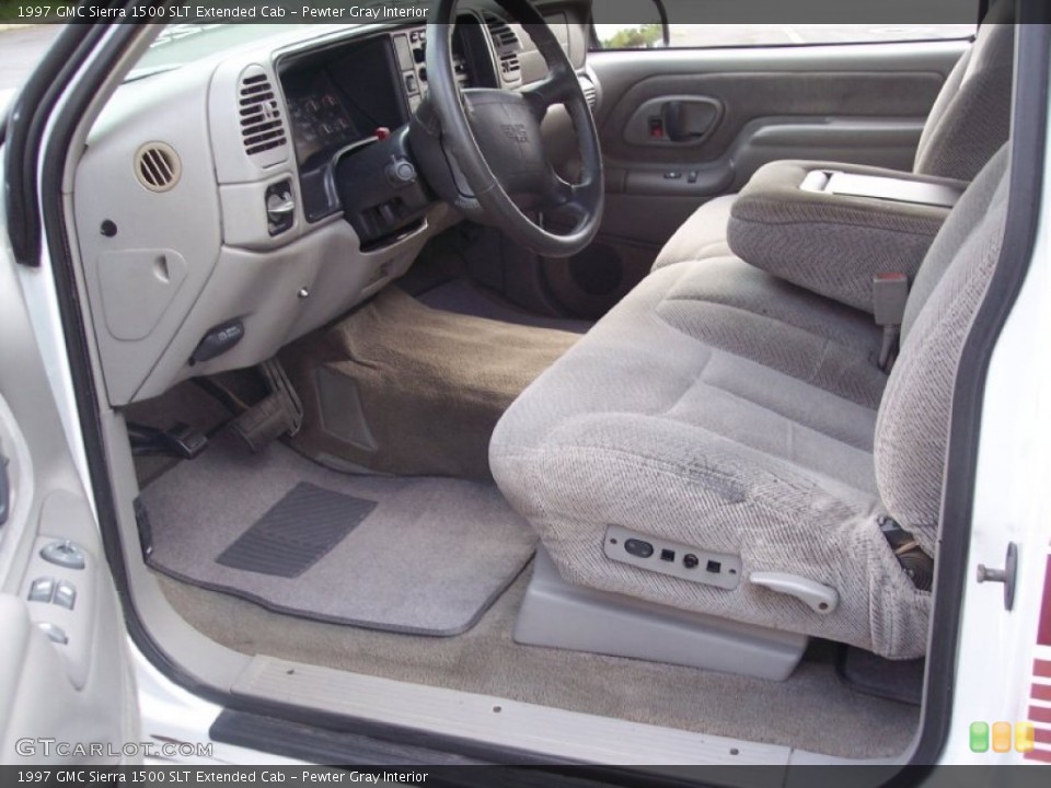 Pewter Gray Interior Photo for the 1997 GMC Sierra 1500 SLT Extended Cab #65708111