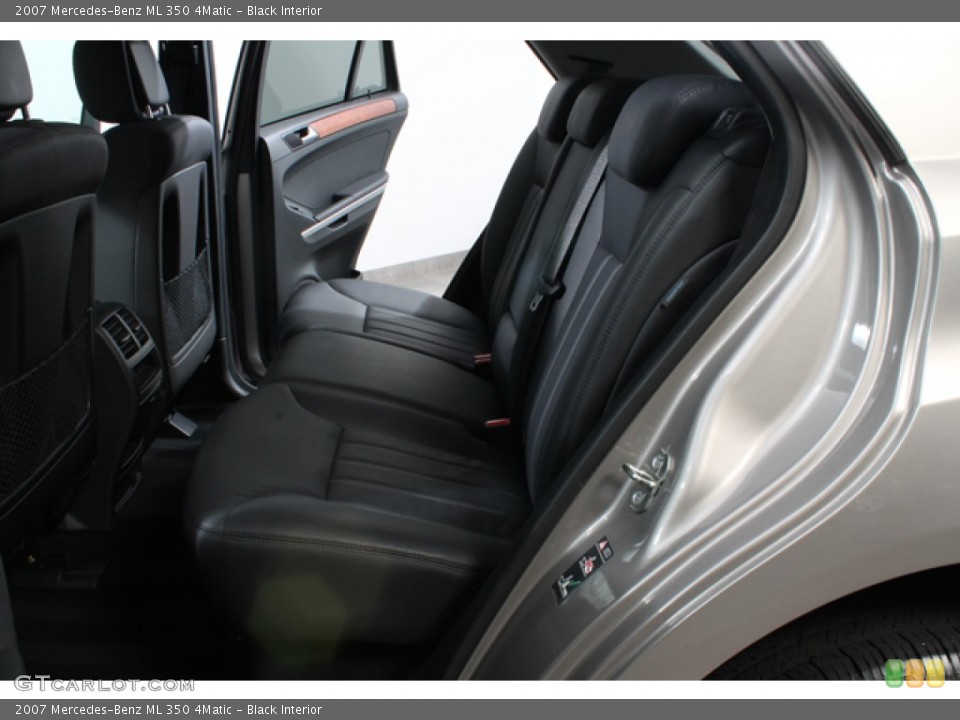 Black Interior Rear Seat for the 2007 Mercedes-Benz ML 350 4Matic #65708261