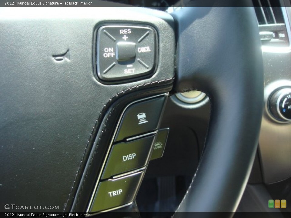 Jet Black Interior Controls for the 2012 Hyundai Equus Signature #65709653