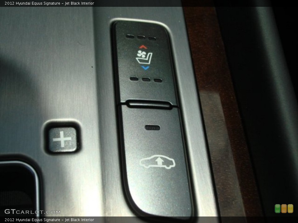 Jet Black Interior Controls for the 2012 Hyundai Equus Signature #65709704