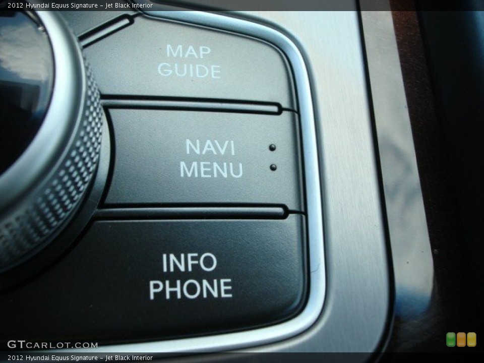 Jet Black Interior Controls for the 2012 Hyundai Equus Signature #65709722