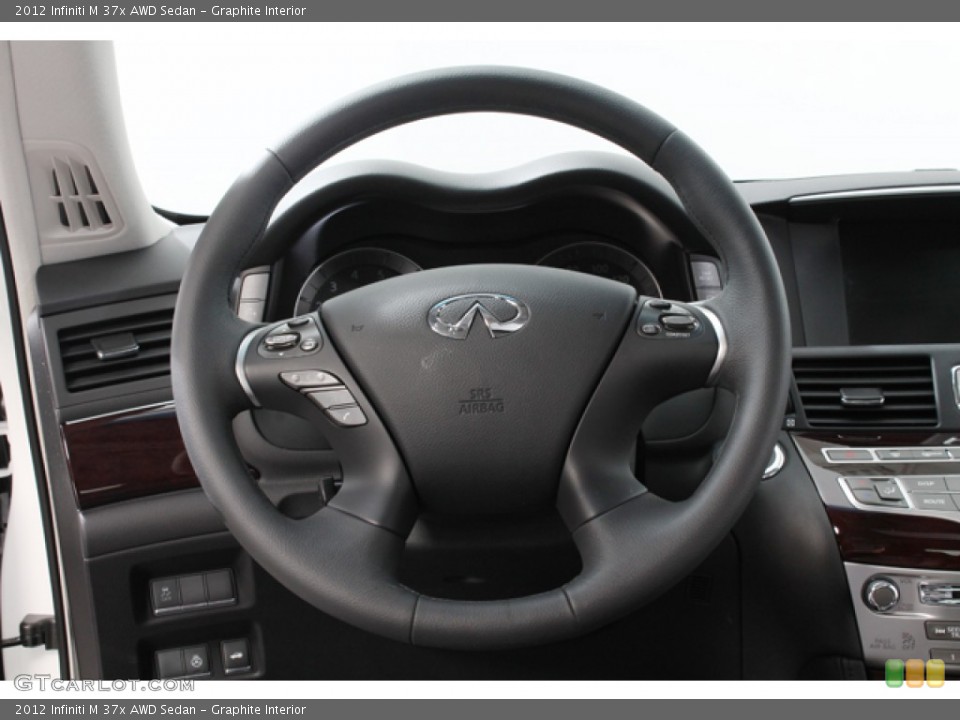 Graphite Interior Steering Wheel for the 2012 Infiniti M 37x AWD Sedan #65709878