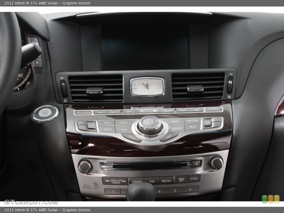 Graphite Interior Controls for the 2012 Infiniti M 37x AWD Sedan #65709905