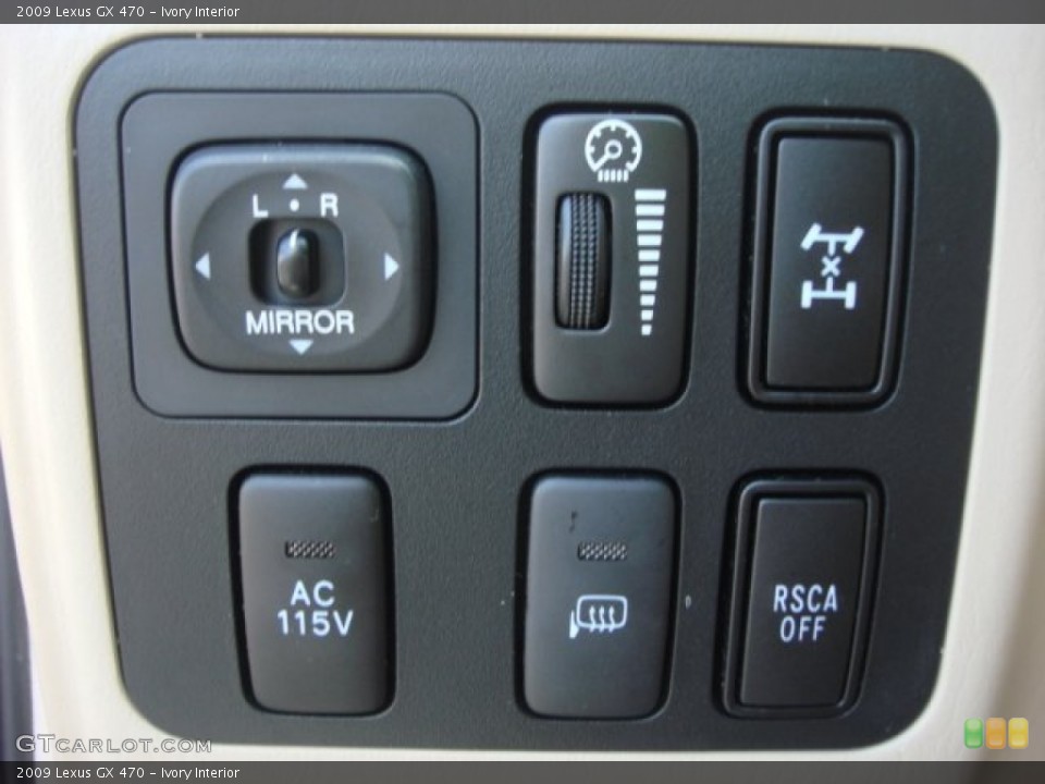 Ivory Interior Controls for the 2009 Lexus GX 470 #65709971