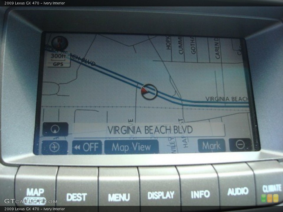 Ivory Interior Navigation for the 2009 Lexus GX 470 #65709976