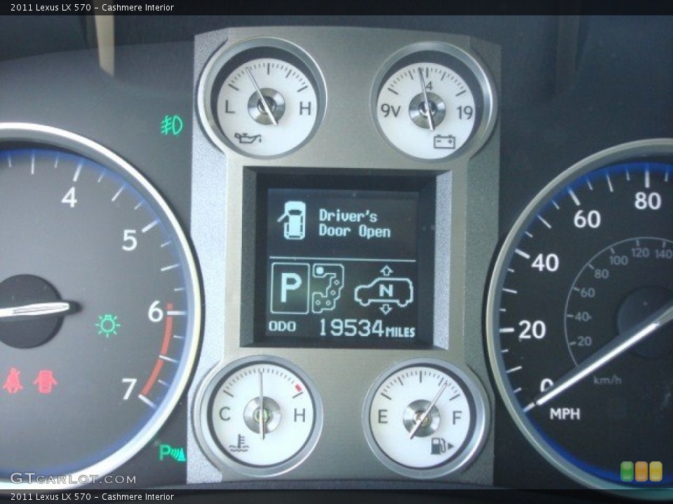 Cashmere Interior Gauges for the 2011 Lexus LX 570 #65711120