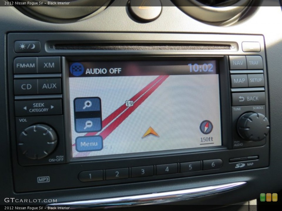 Black Interior Navigation for the 2012 Nissan Rogue SV #65711723