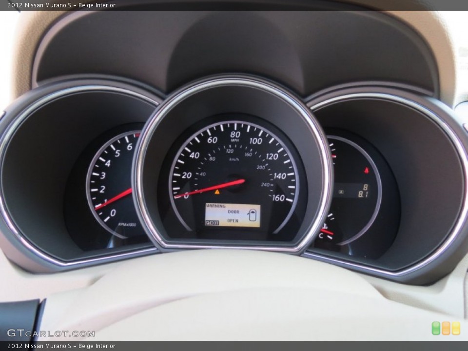 Beige Interior Gauges for the 2012 Nissan Murano S #65711879