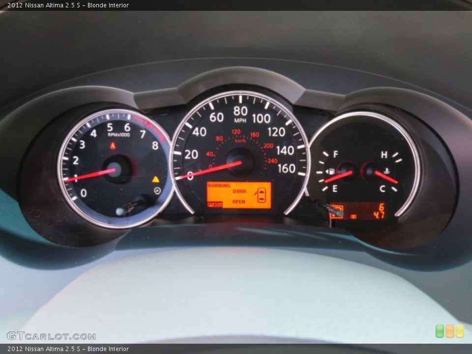 Blonde Interior Gauges for the 2012 Nissan Altima 2.5 S #65712344