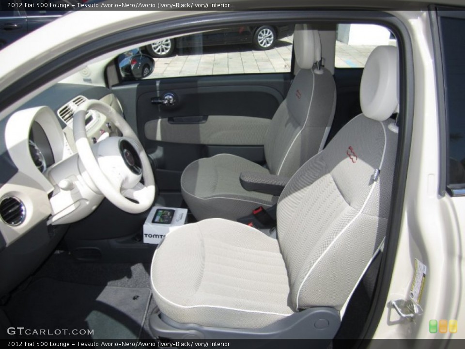 Tessuto Avorio-Nero/Avorio (Ivory-Black/Ivory) Interior Photo for the 2012 Fiat 500 Lounge #65714465