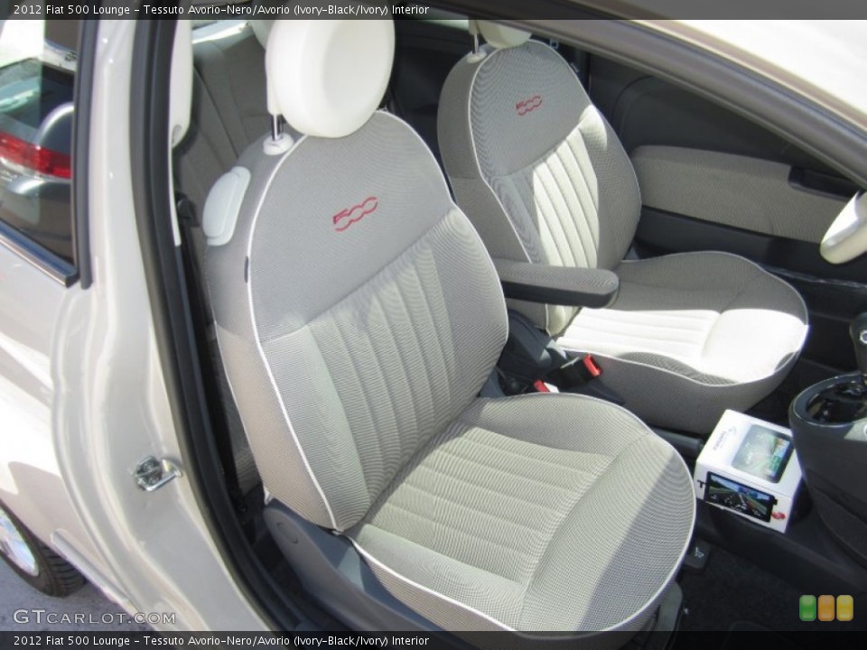 Tessuto Avorio-Nero/Avorio (Ivory-Black/Ivory) Interior Photo for the 2012 Fiat 500 Lounge #65714477