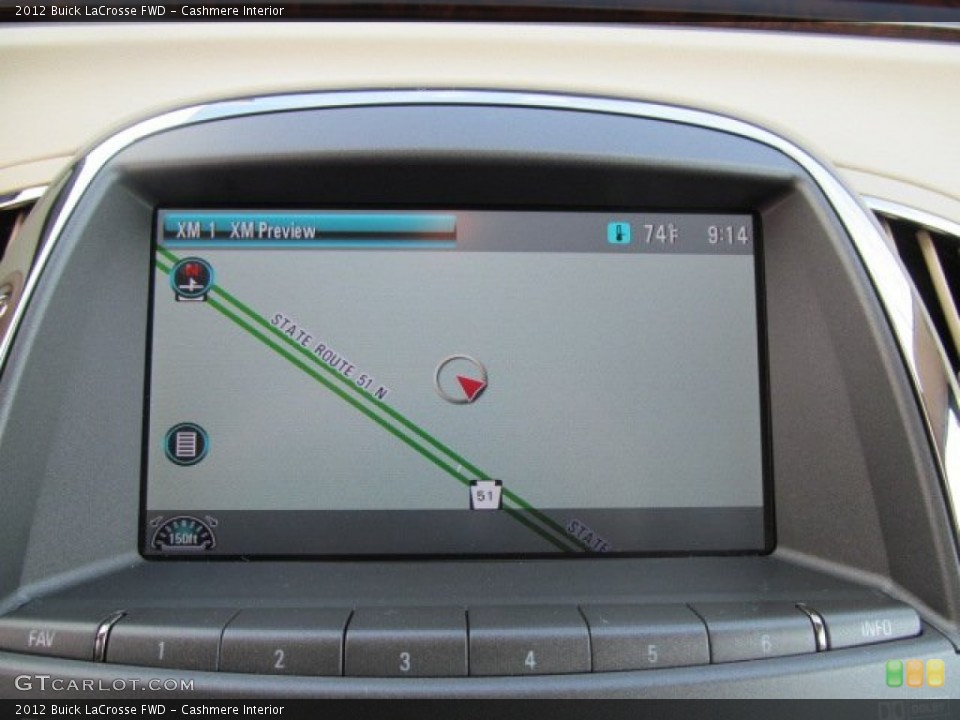 Cashmere Interior Navigation for the 2012 Buick LaCrosse FWD #65715395