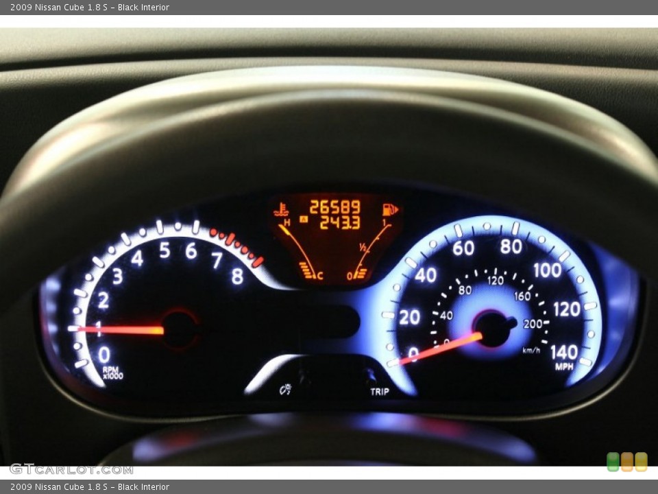 Black Interior Gauges for the 2009 Nissan Cube 1.8 S #65718215