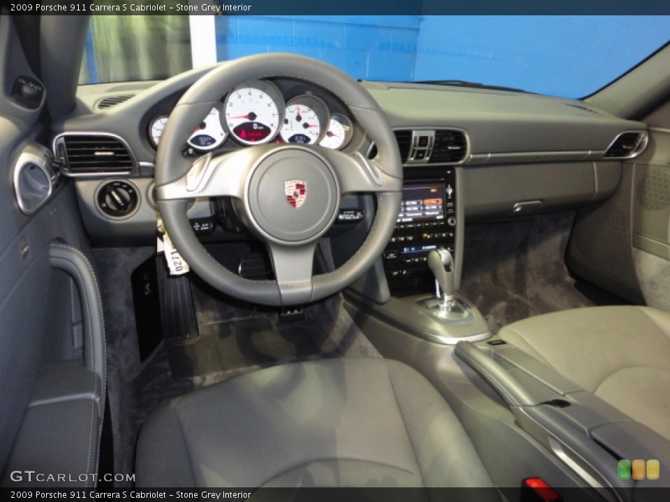 Stone Grey Interior Dashboard for the 2009 Porsche 911 Carrera S Cabriolet #65718521