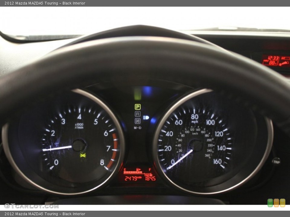 Black Interior Gauges for the 2012 Mazda MAZDA5 Touring #65718575