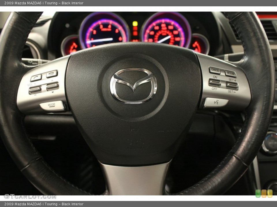 Black Interior Steering Wheel for the 2009 Mazda MAZDA6 i Touring #65718704