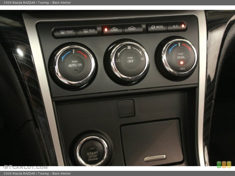 Black Interior Controls for the 2009 Mazda MAZDA6 i Touring #65718725