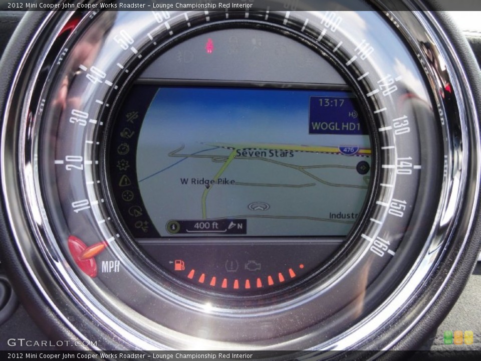 Lounge Championship Red Interior Navigation for the 2012 Mini Cooper John Cooper Works Roadster #65723159