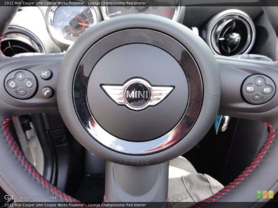 Lounge Championship Red Interior Steering Wheel for the 2012 Mini Cooper John Cooper Works Roadster #65723204