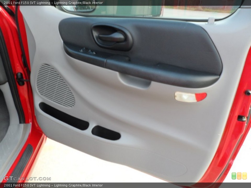 Lightning Graphite/Black Interior Door Panel for the 2001 Ford F150 SVT Lightning #65723381