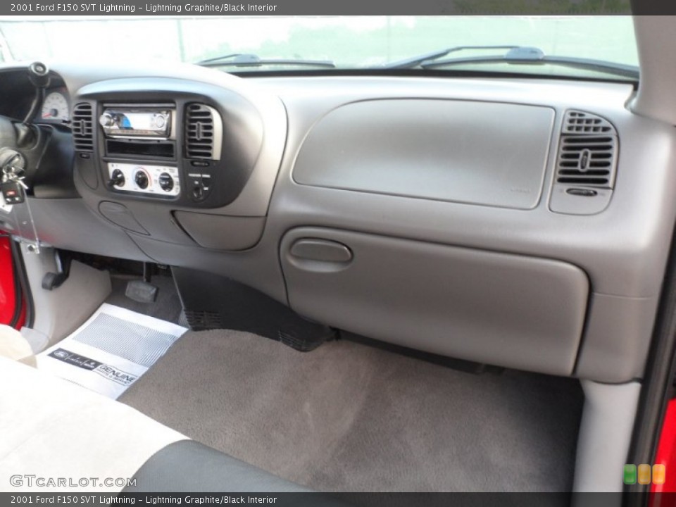 Lightning Graphite/Black Interior Dashboard for the 2001 Ford F150 SVT Lightning #65723390