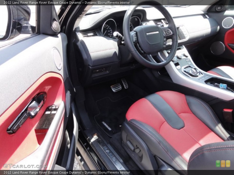 Dynamic Ebony/Pimento Interior Photo for the 2012 Land Rover Range Rover Evoque Coupe Dynamic #65723405