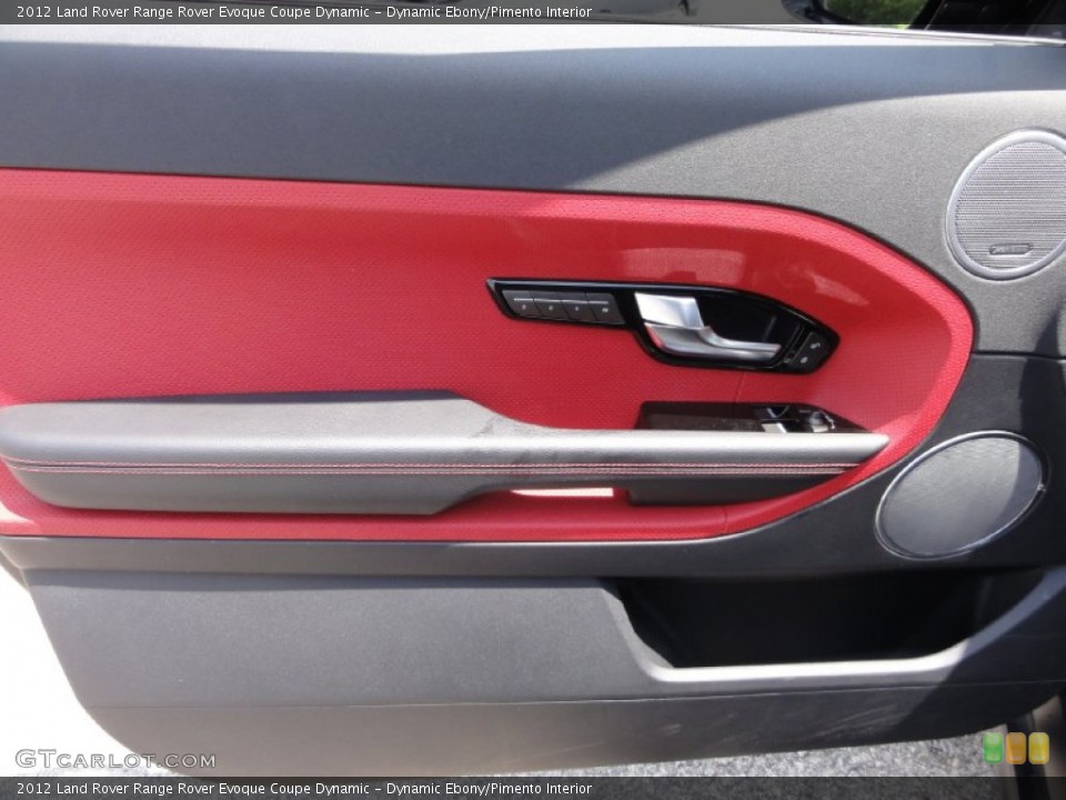 Dynamic Ebony/Pimento Interior Door Panel for the 2012 Land Rover Range Rover Evoque Coupe Dynamic #65723414