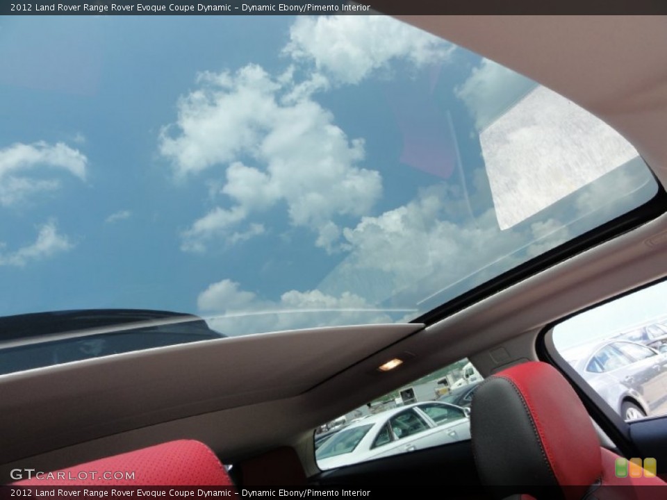 Dynamic Ebony/Pimento Interior Sunroof for the 2012 Land Rover Range Rover Evoque Coupe Dynamic #65723483