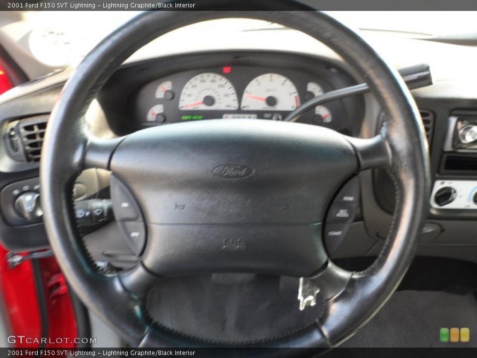 Lightning Graphite/Black Interior Steering Wheel for the 2001 Ford F150 SVT Lightning #65723486